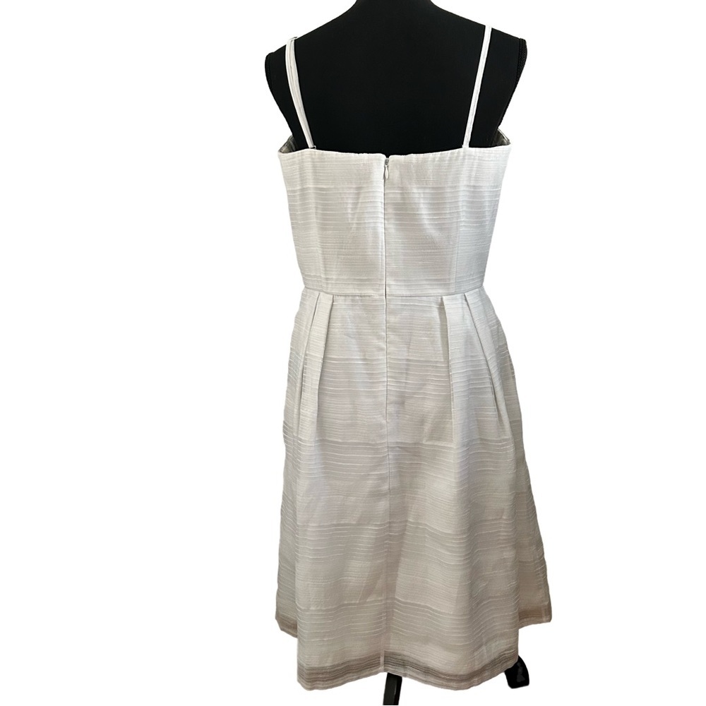 White House Black Market Strapless White Dress Size 12 - Picture 3 of 4